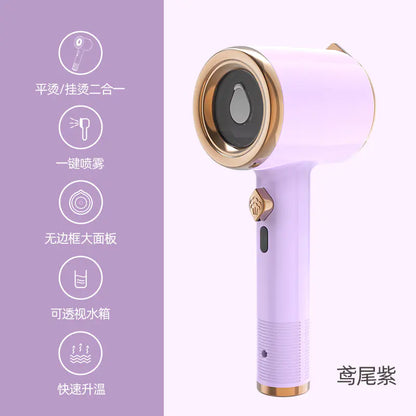 Handheld Fabric Steam Iron with Dual Wet/Dry Function